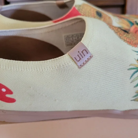 UIN Sunflower Canvas Slip-Ons - Yellow and Orange - Picture 7 of 7